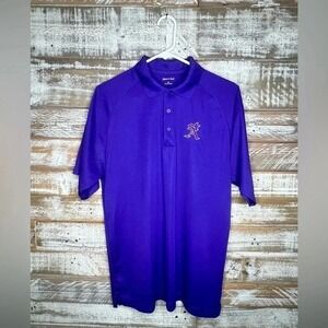 Sport-Tek men's purple collared polo embroidered "SA"‎